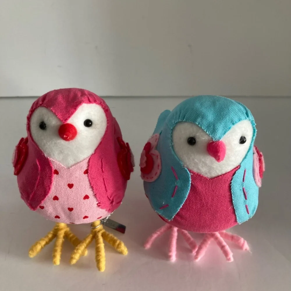 Target Spritz Featherly Friends Birds Rosie George Set of 2 Valentine's Day 2017
